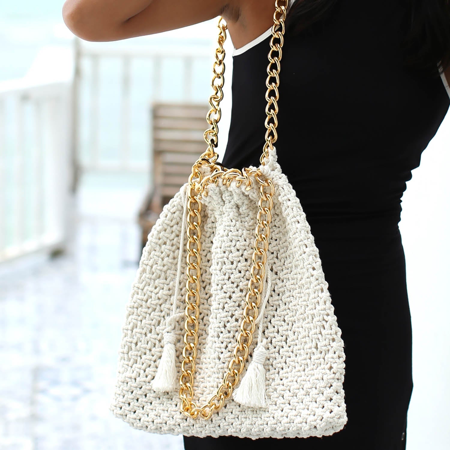 COLETTE Macrame Beach Bag