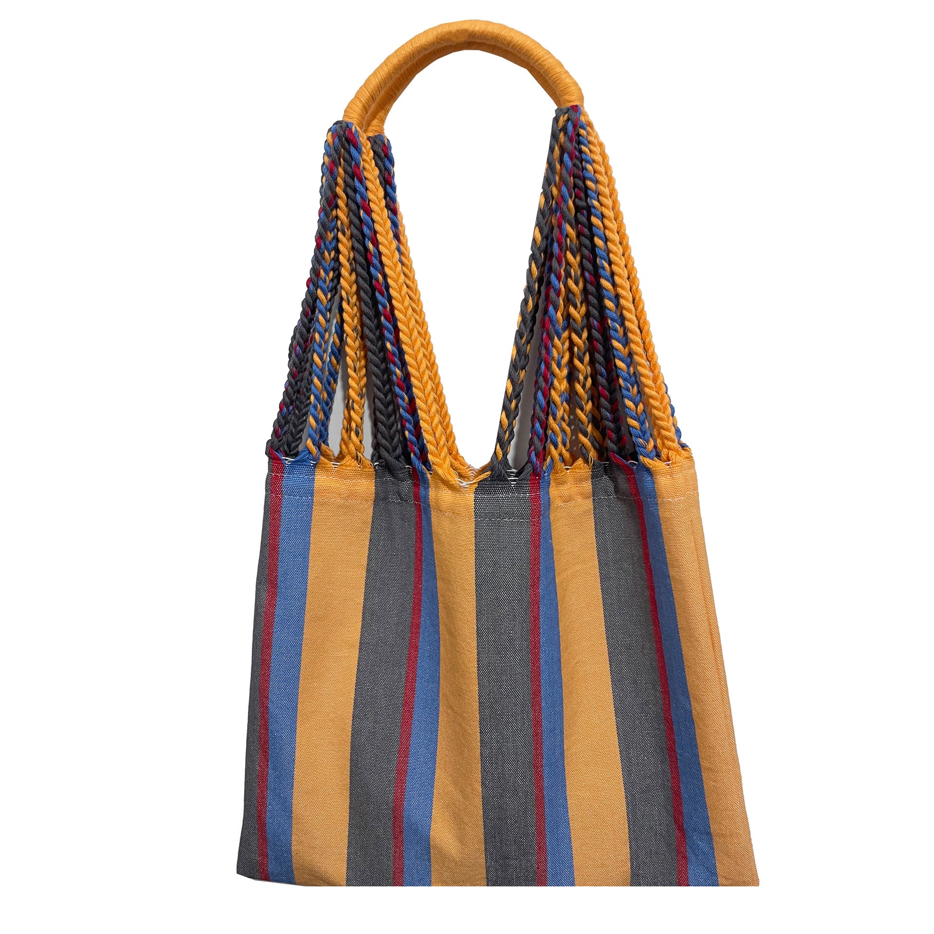 Spring and summer high-end original braided handmade bag women's fashion travel photography retro literary striped bag thin handbag