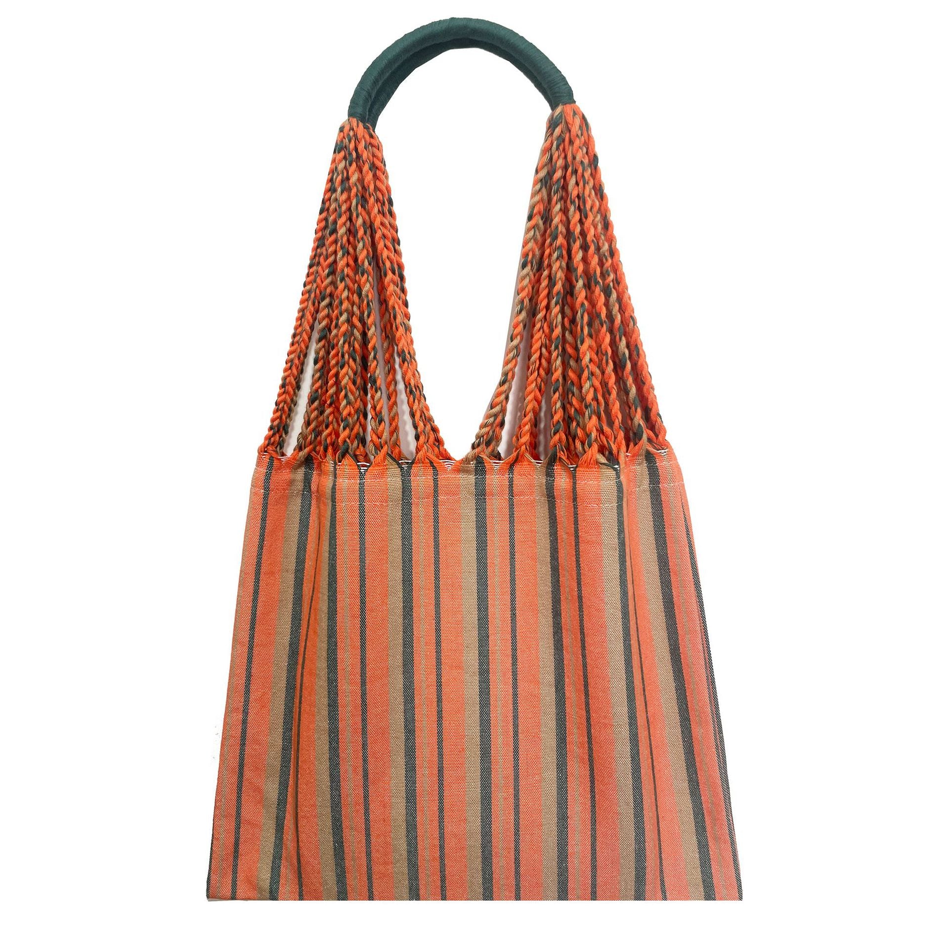Spring and summer high-end original braided handmade bag women's fashion travel photography retro literary striped bag thin handbag