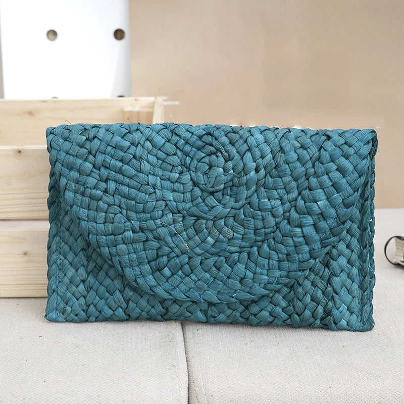 Riviera Woven Envelope Clutch
