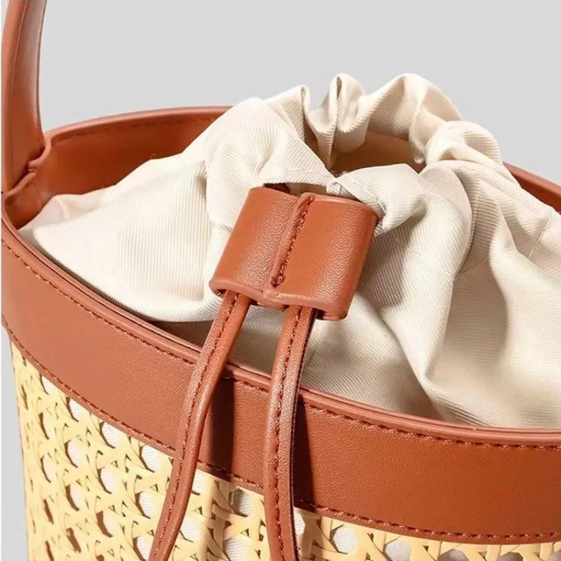 Celeste Woven Bucket Bag