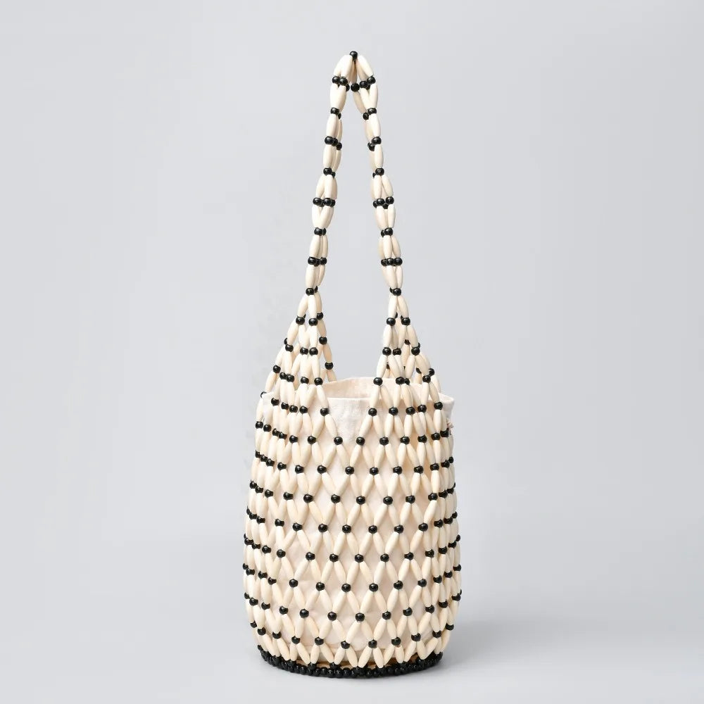 Soleil Beaded Bucket Bag