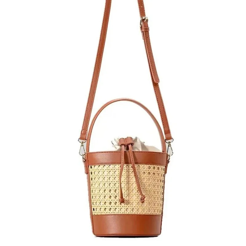 Celeste Woven Bucket Bag