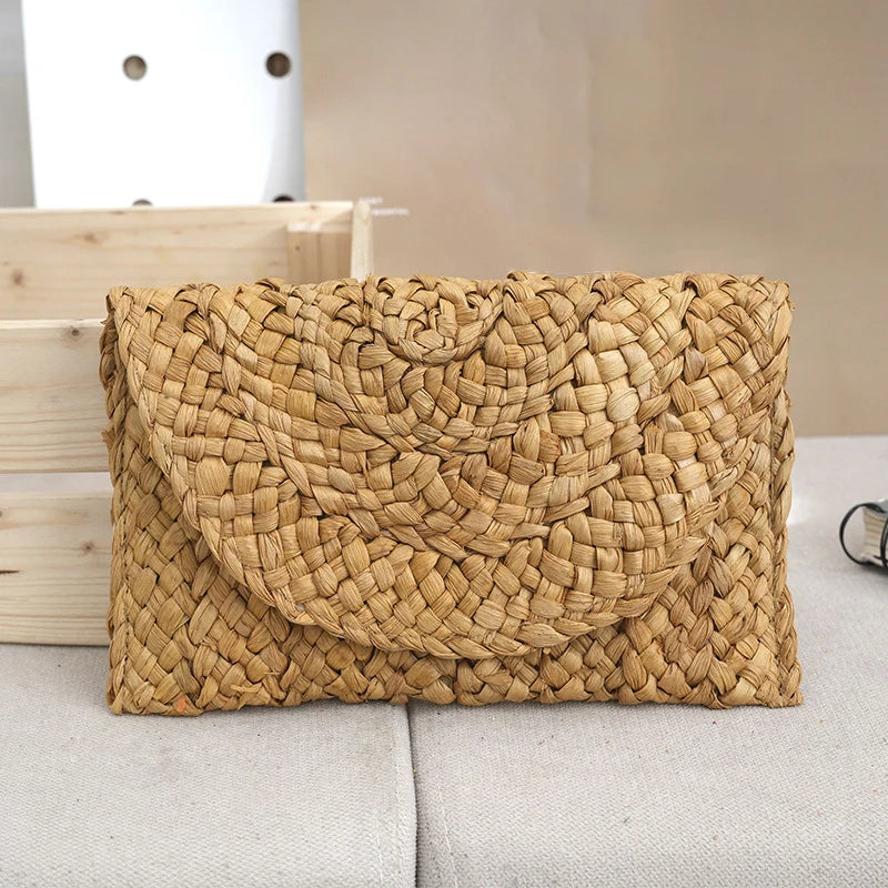 Riviera Woven Envelope Clutch