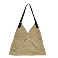 Triangle Straw Shoulder Bag