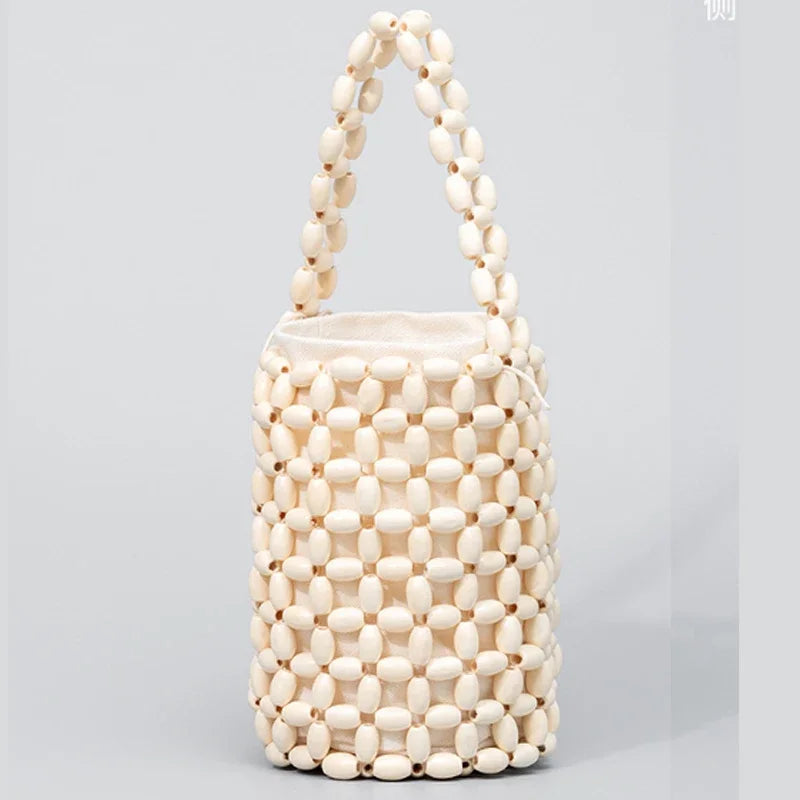 Lumière Beaded Bucket Bag