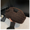 Polly Woven Straw Beach Tote Bag