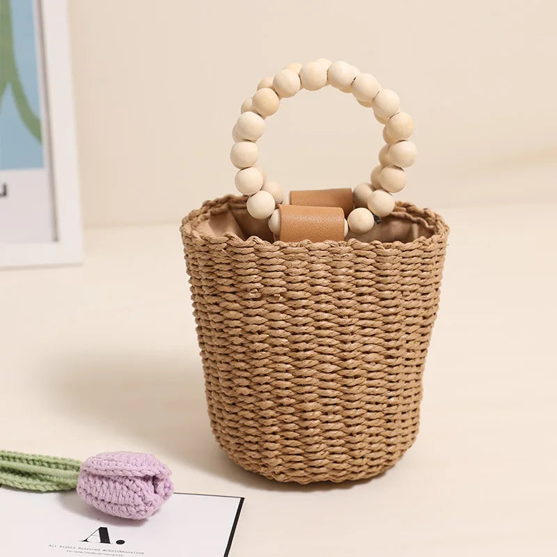 Bali Rattan Bucket Bag