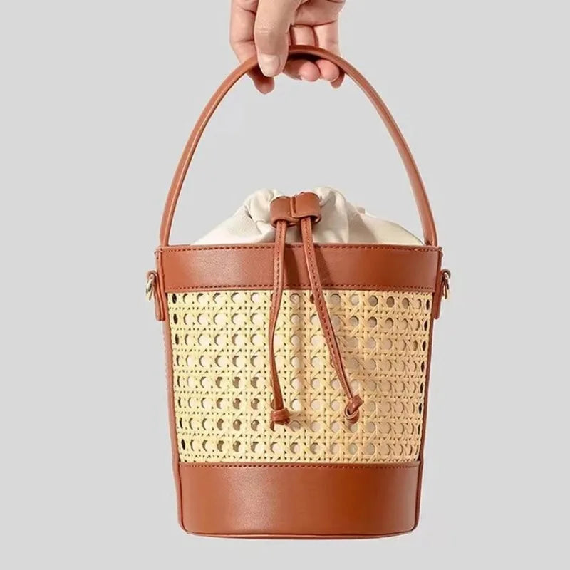 Celeste Woven Bucket Bag