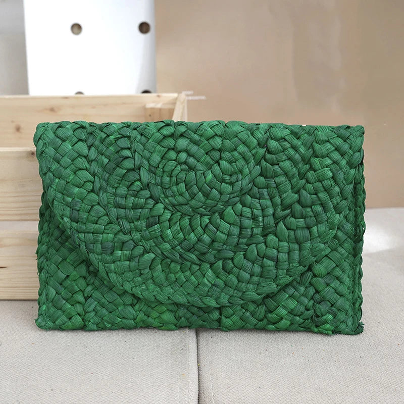 Riviera Woven Envelope Clutch
