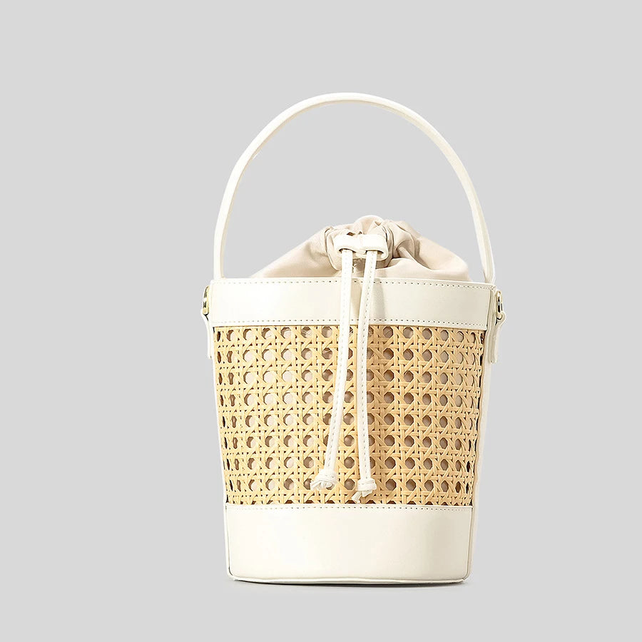 Celeste Woven Bucket Bag