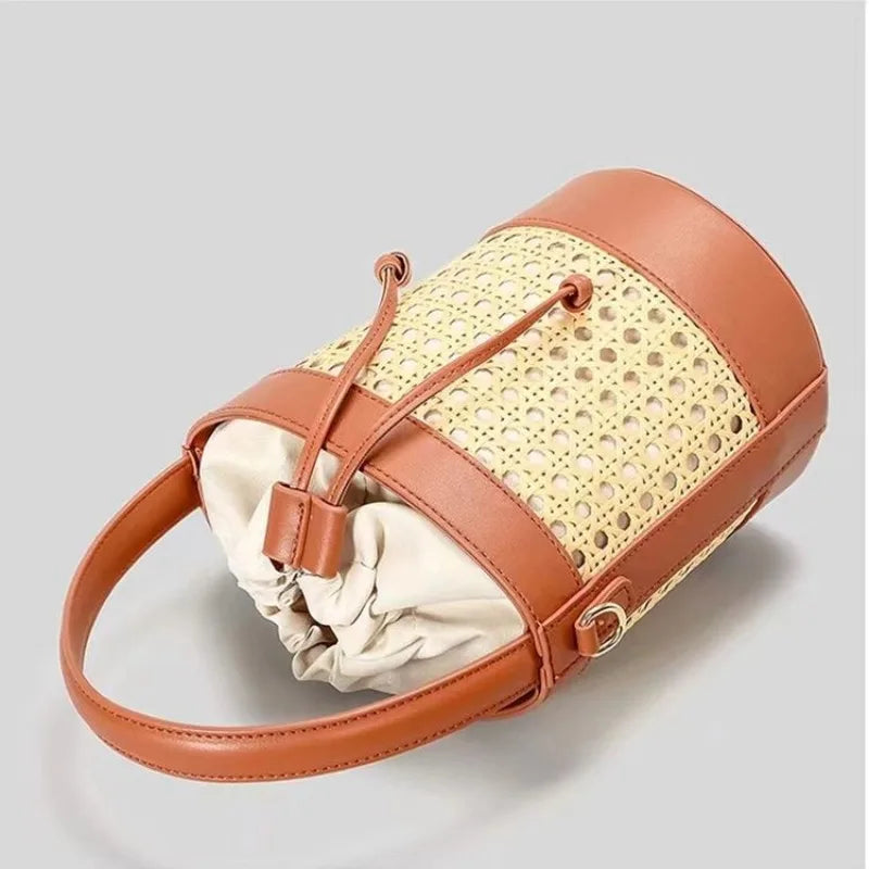 Celeste Woven Bucket Bag