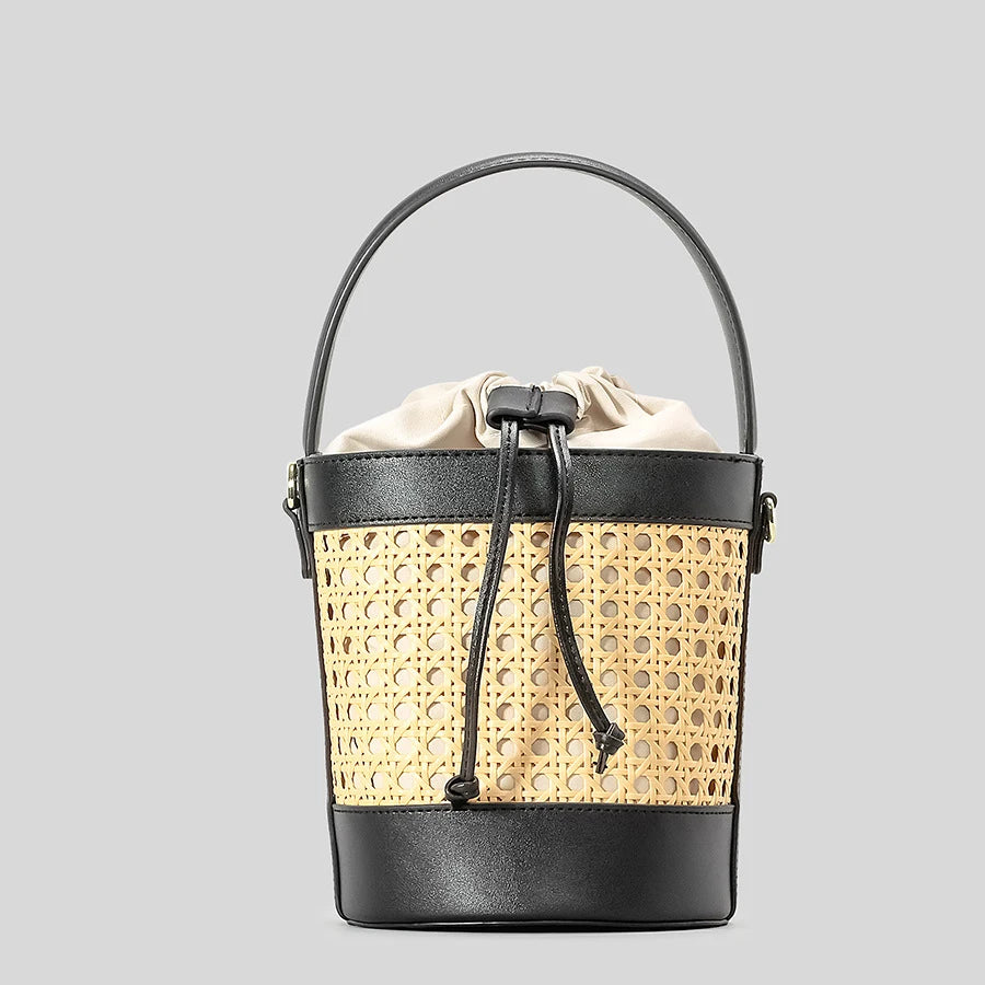 Celeste Woven Bucket Bag