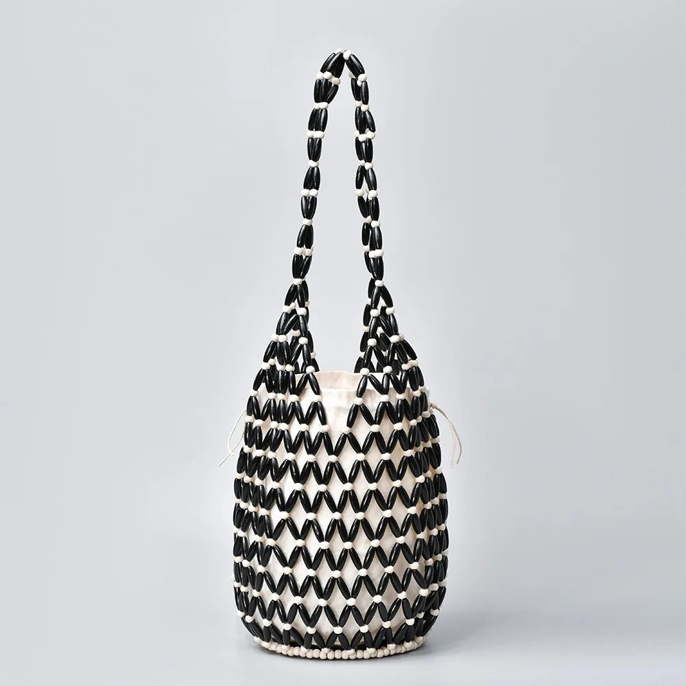 Soleil Beaded Bucket Bag