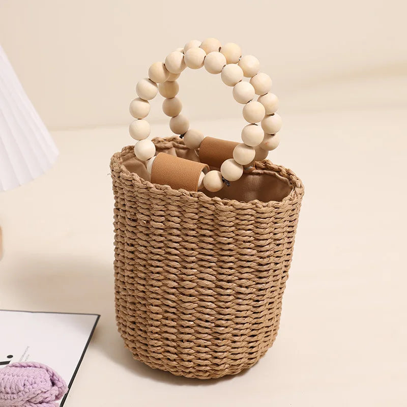 Bali Rattan Bucket Bag