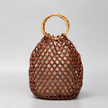 Atto Bamboo Handle Bucket Bag