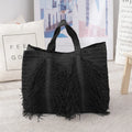Large Capacity Handmade Straw Tote Bag