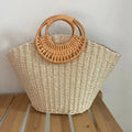 The Santorini Straw Beach Bag