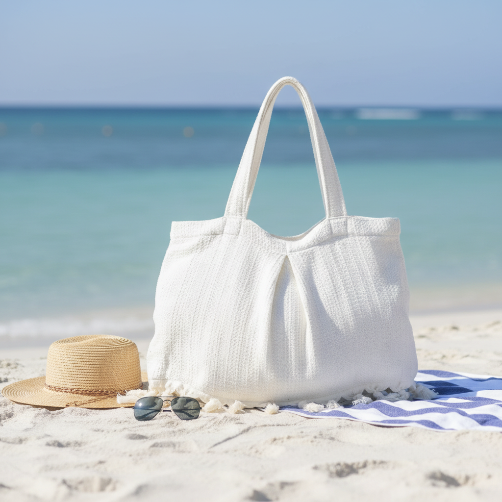 Beach Essentials Flat Lay