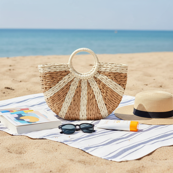 Beach Essentials Flatlay