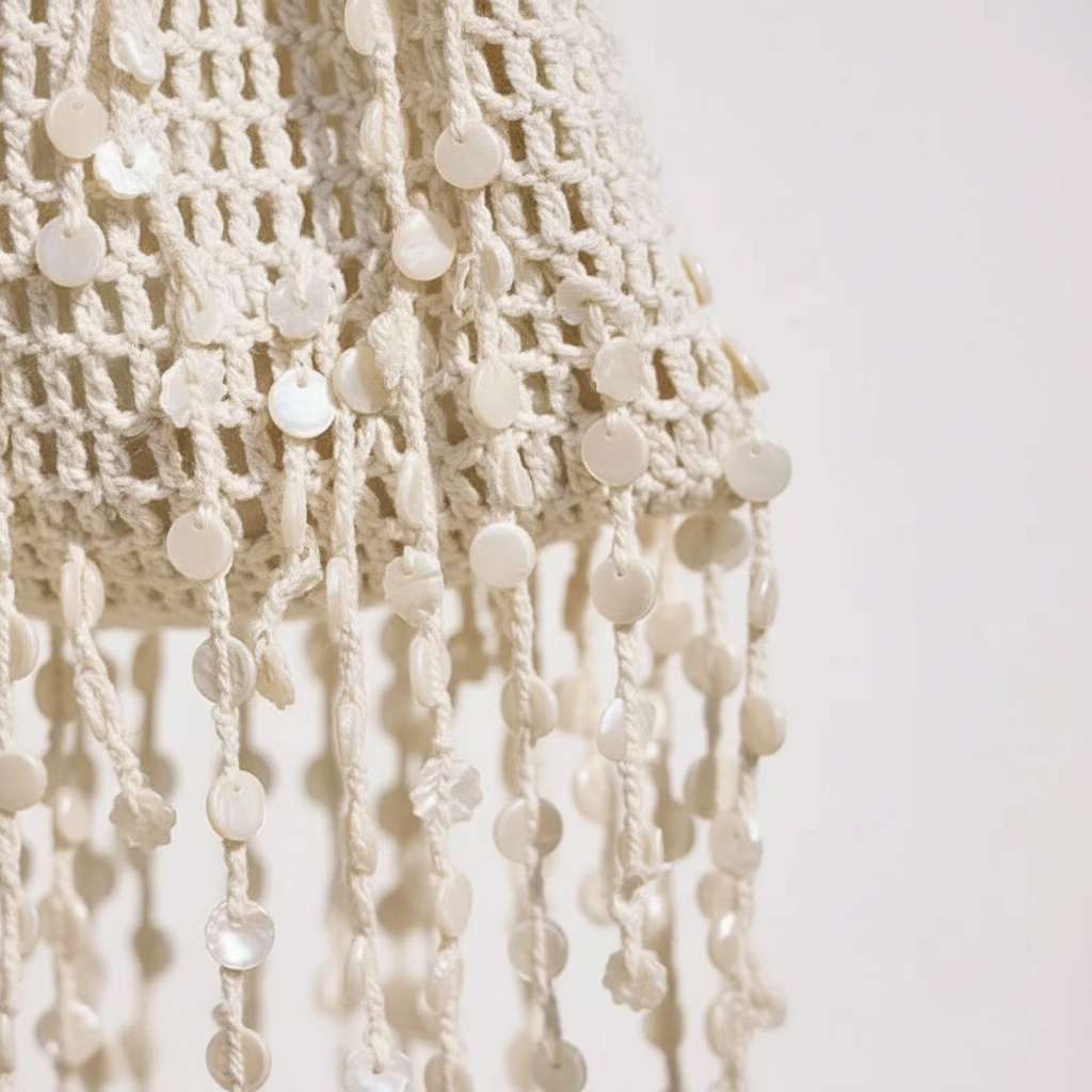 Bohème Fringe Crochet Bag — Detail