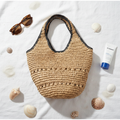 Khaki Bohème Seaside Tote - Flat Lay