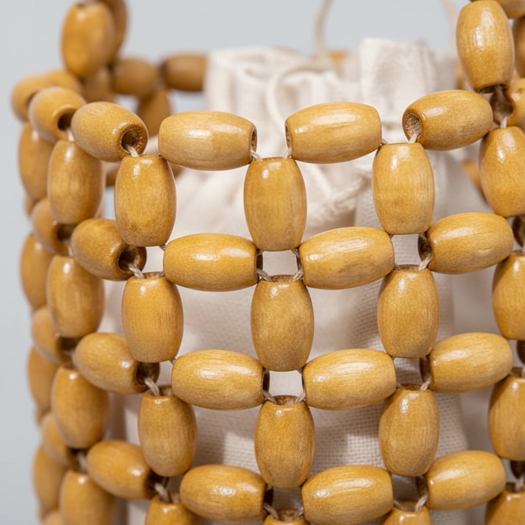 Lumière Beaded Bucket Bag – Detail