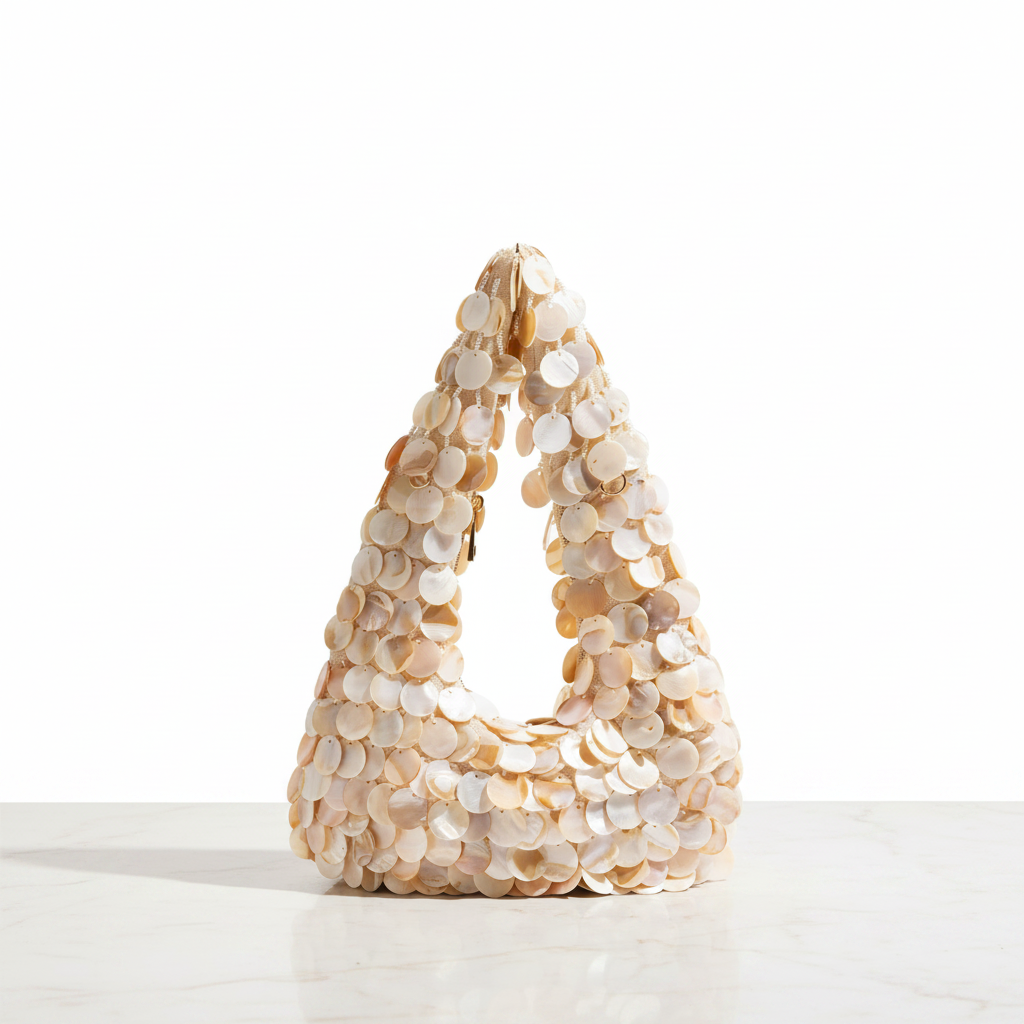 Riviera Shell Woven Bag — Hero