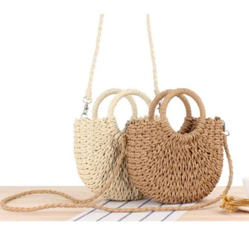 Lunette Straw Tote