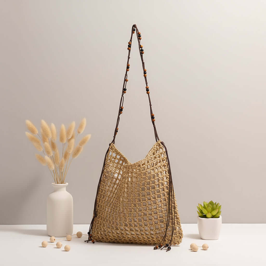 Mila Handwoven Summer Straw Woven Bag