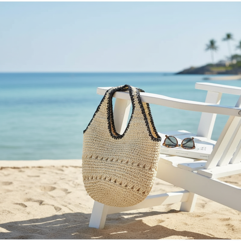 White Bohème Seaside Tote - Beach Chair